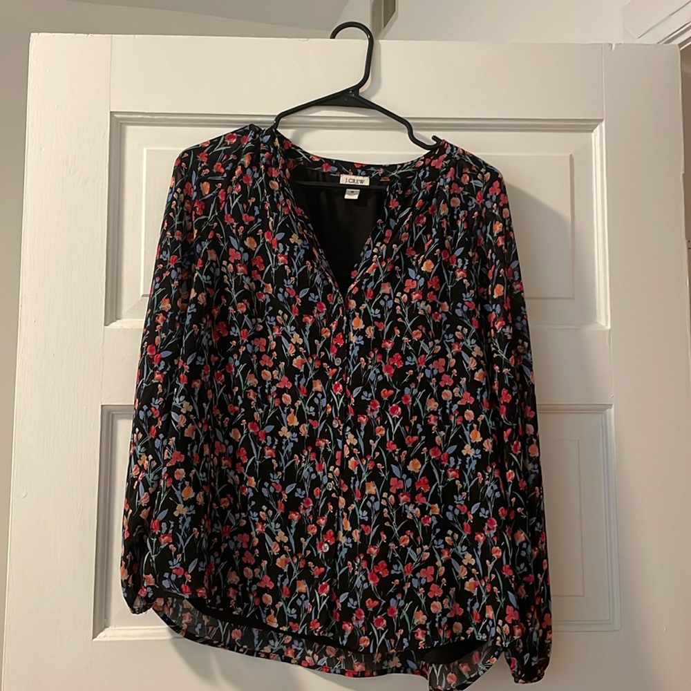 J Crew Raglan button-up shirt